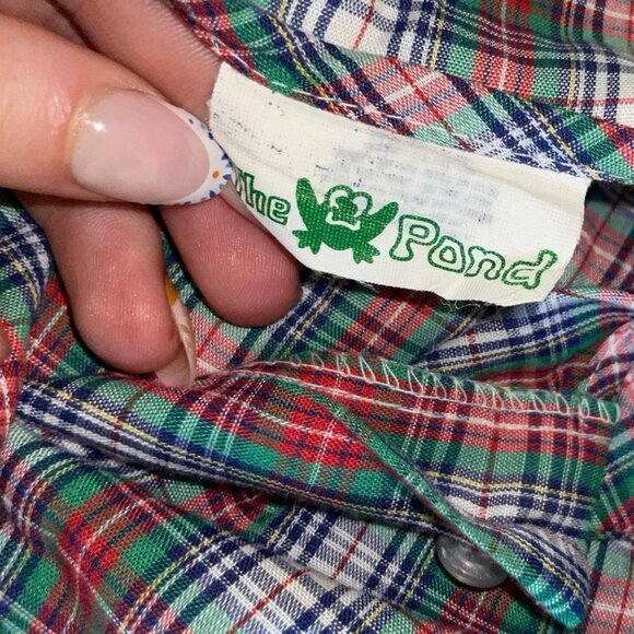 Children’s Vintage The Pond button up plaid shirt - Picture 6 of 6